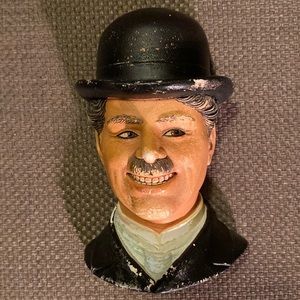 Legend Products Vintage Charles Charlie Chaplain Chalkware signed